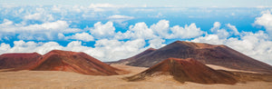 A Hawaiian volcanic summit rising above the clouds