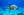 A green sea turtle gliding over a sunlit reef off Hawaii's Big Island