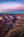 Canyon cliffs glowing at sunset