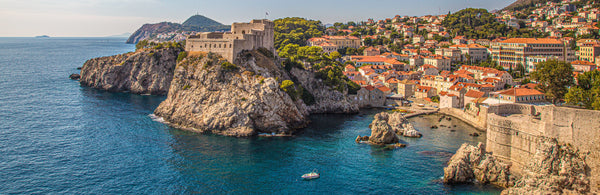 A clifftop fortress above Croatia's Adriatic coast in Dubrovnik
