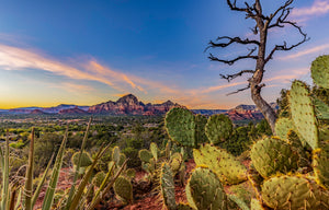 The American Southwest at dusk